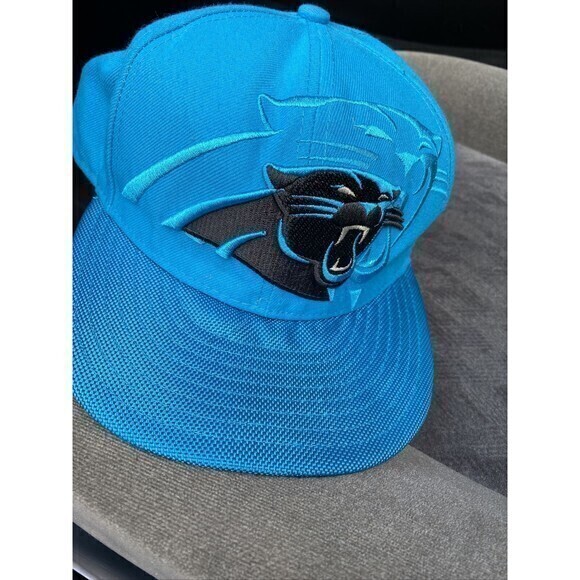 CAROLINA PANTHERS New Era 59Fifty 7 3/8 Fitted Blue Hat Cap NFL Box Ship - Picture 1 of 2